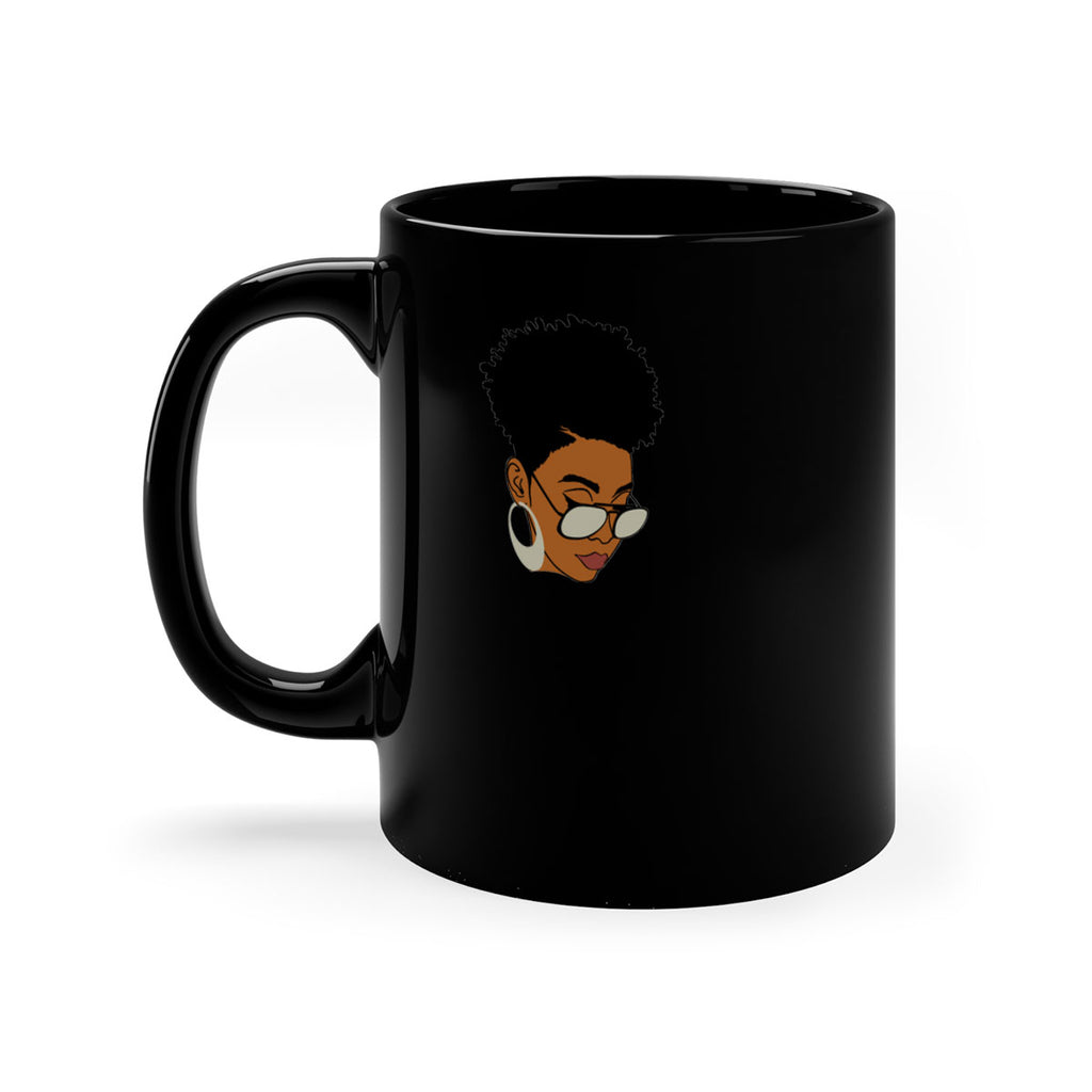 black afro 44#- Black women - Girls-Mug / Coffee Cup