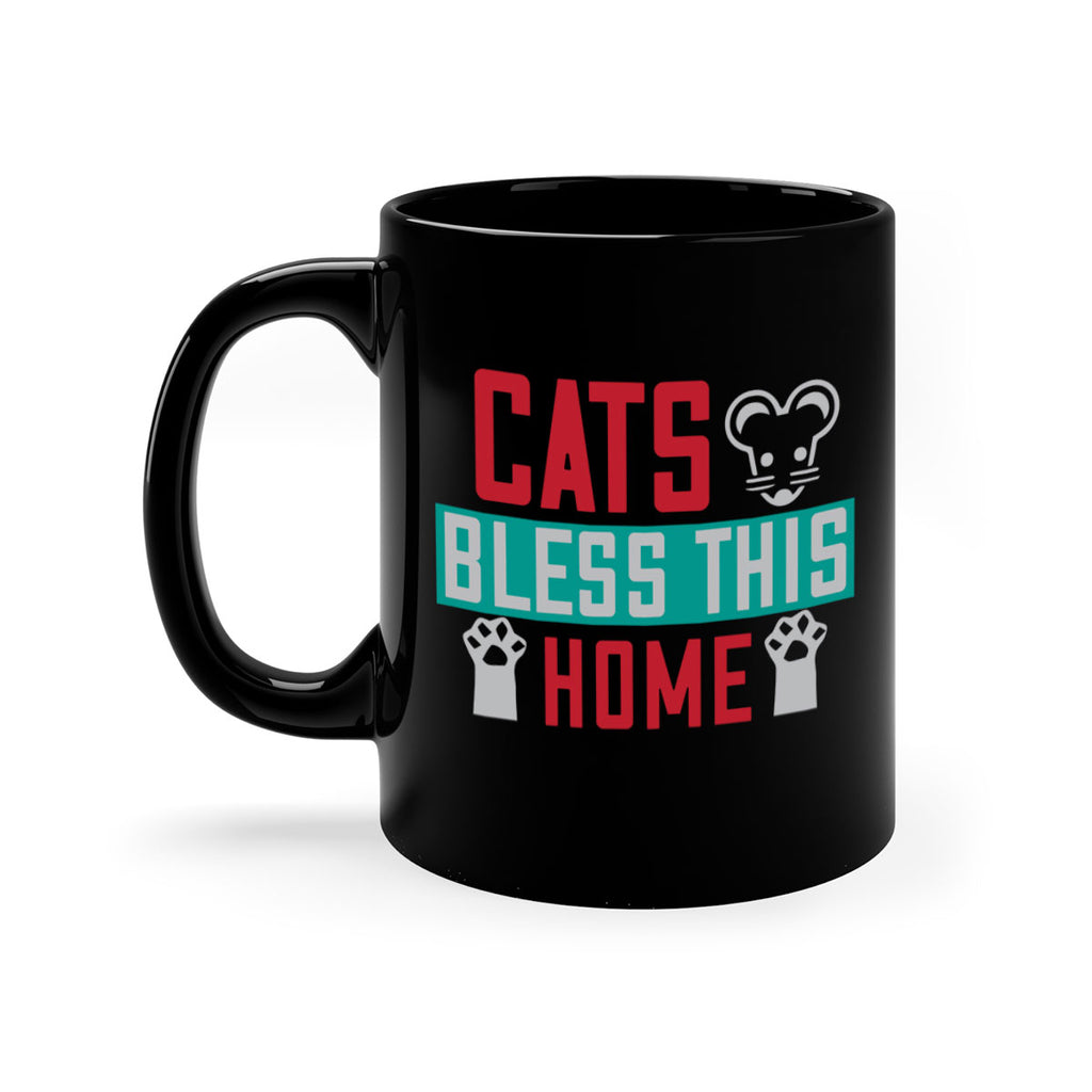 cats bless this home Style 36#- cat-Mug / Coffee Cup