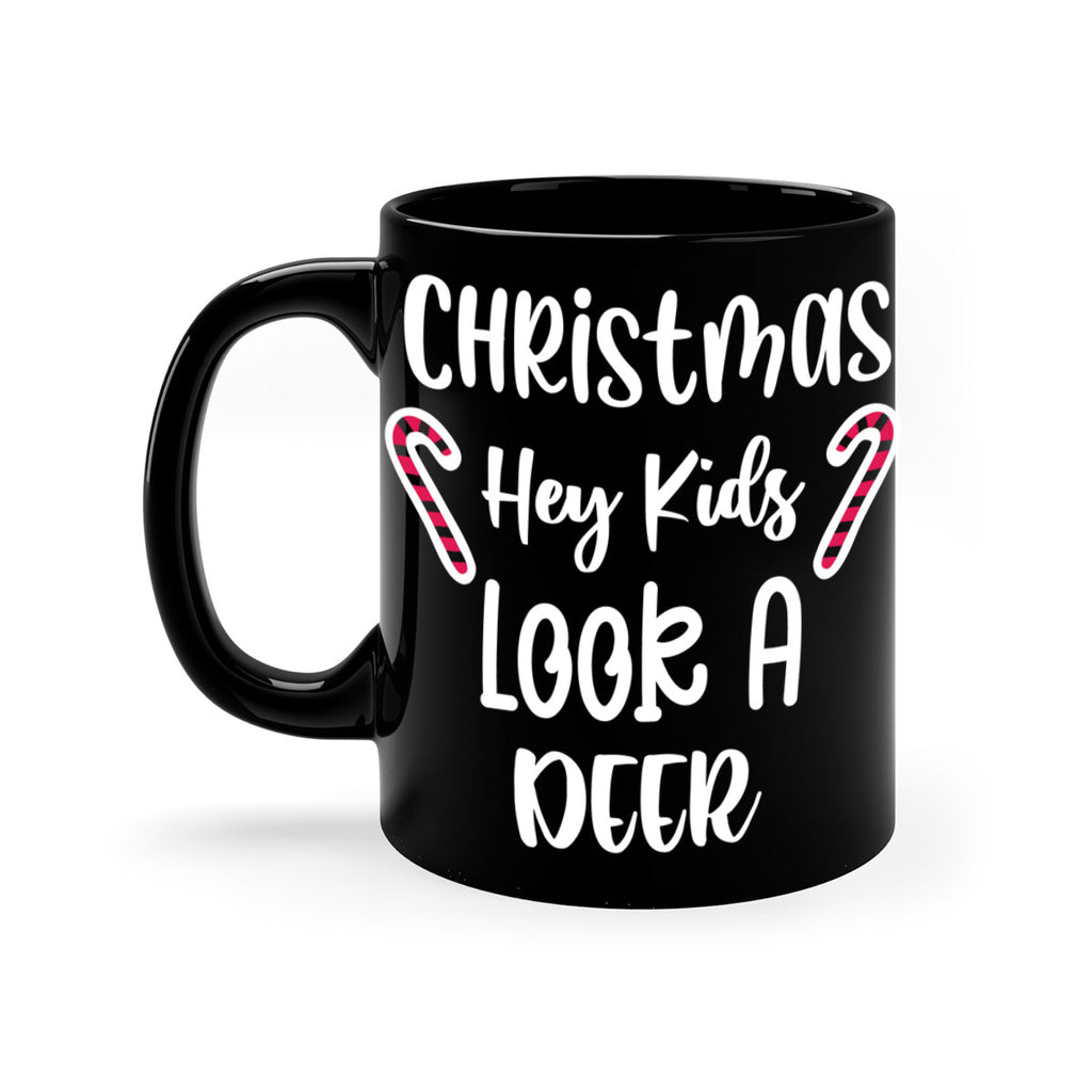 christmas hey kids look a deer style 107#- christmas-Mug / Coffee Cup