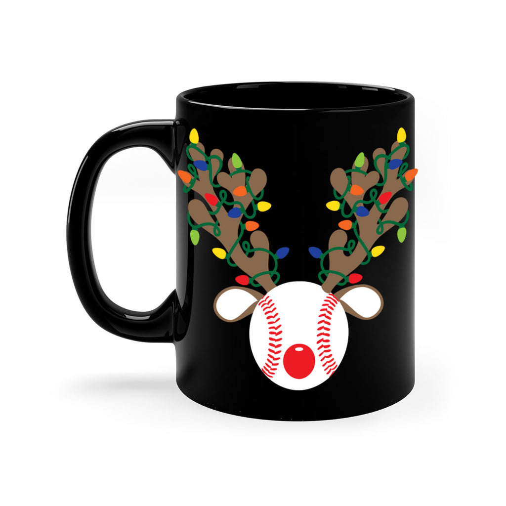 christmas reindeer antler baseball style 114#- christmas-Mug / Coffee Cup