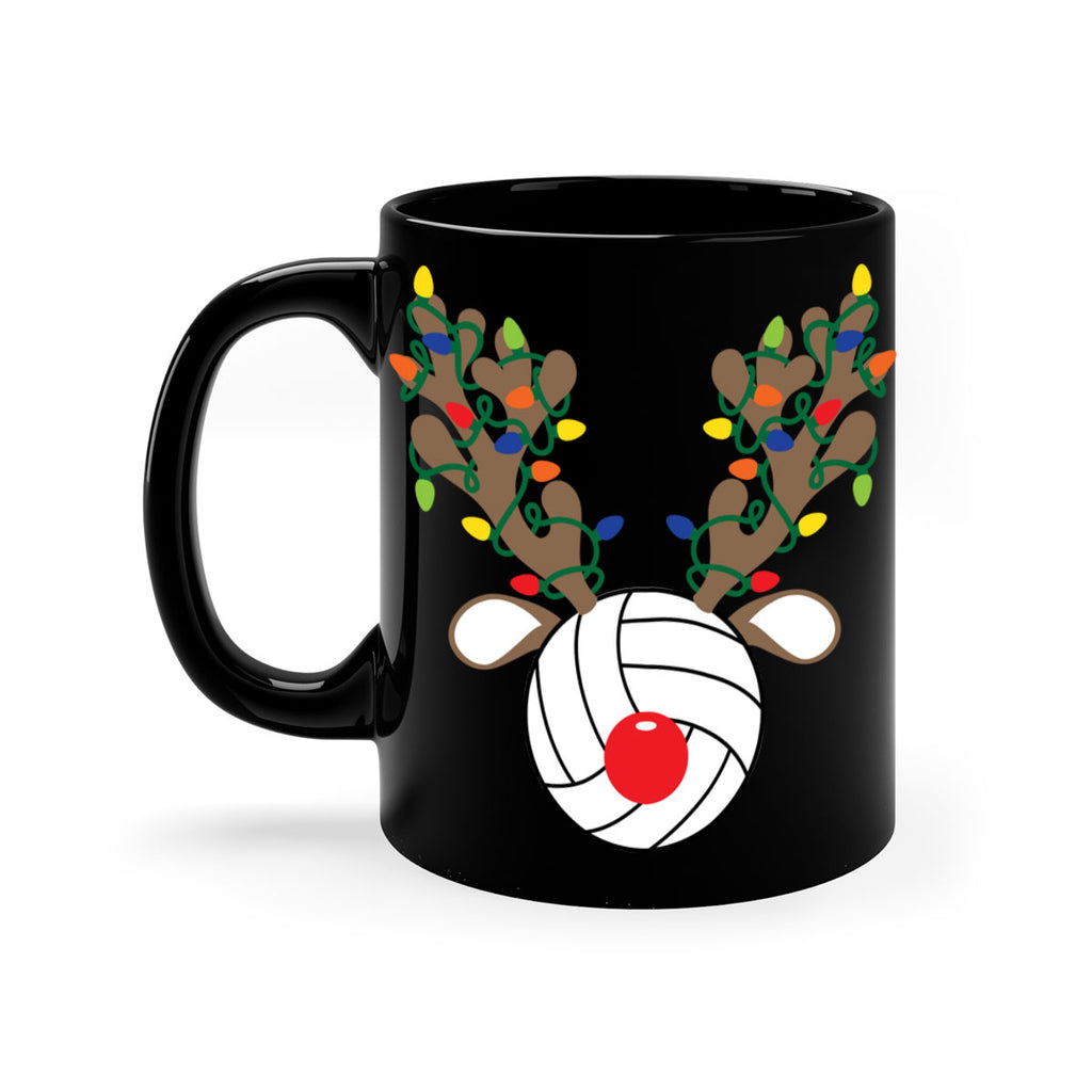 christmas reindeer antler volleyball style 121#- christmas-Mug / Coffee Cup