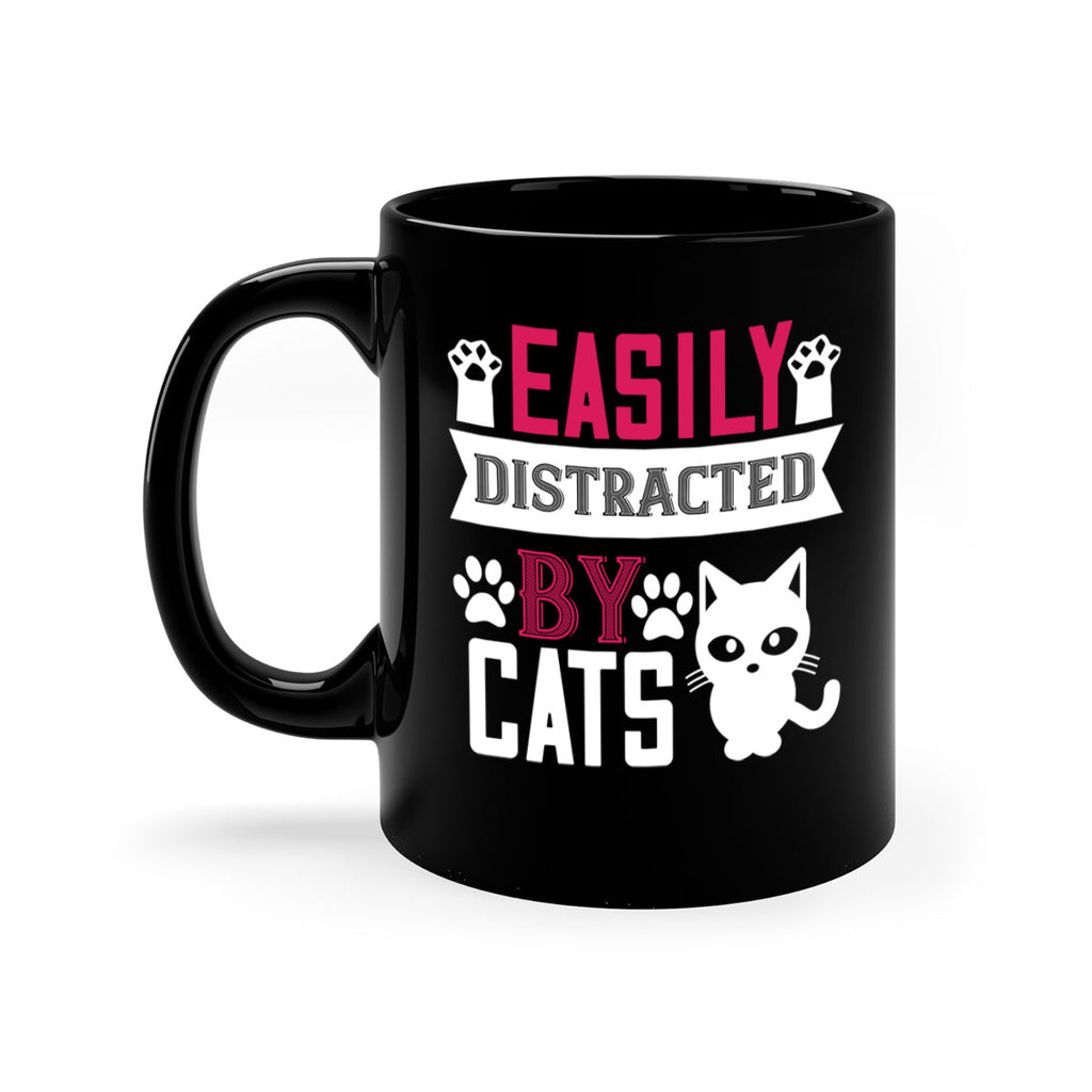 easily distracted by cats Style 47#- cat-Mug / Coffee Cup