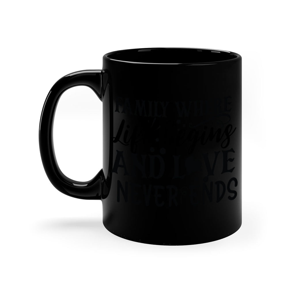 family where life begins and love never ends 33#- Family-Mug / Coffee Cup