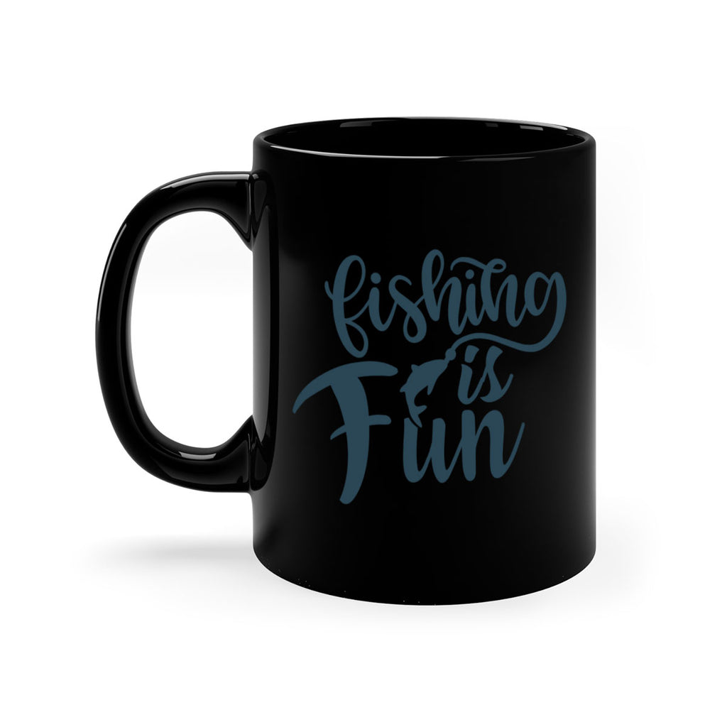 fishing is fun 147#- fishing-Mug / Coffee Cup