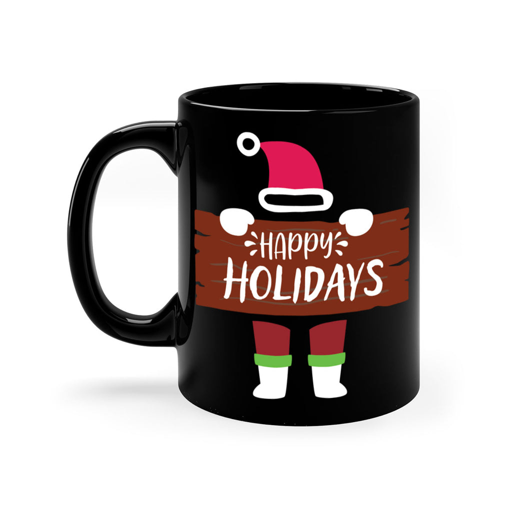 happy holidays style 255#- christmas-Mug / Coffee Cup