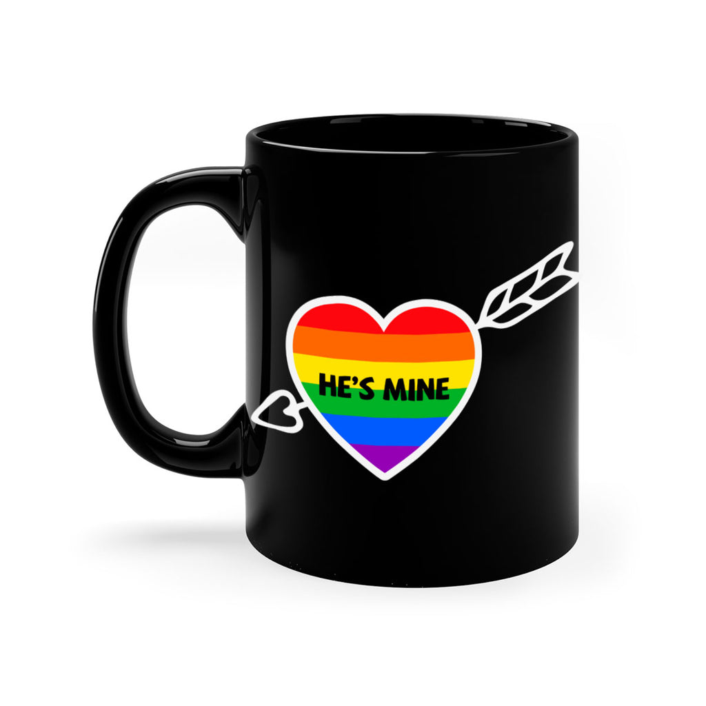 hes mine couple rainbow lgbt lgbt 133#- lgbt-Mug / Coffee Cup