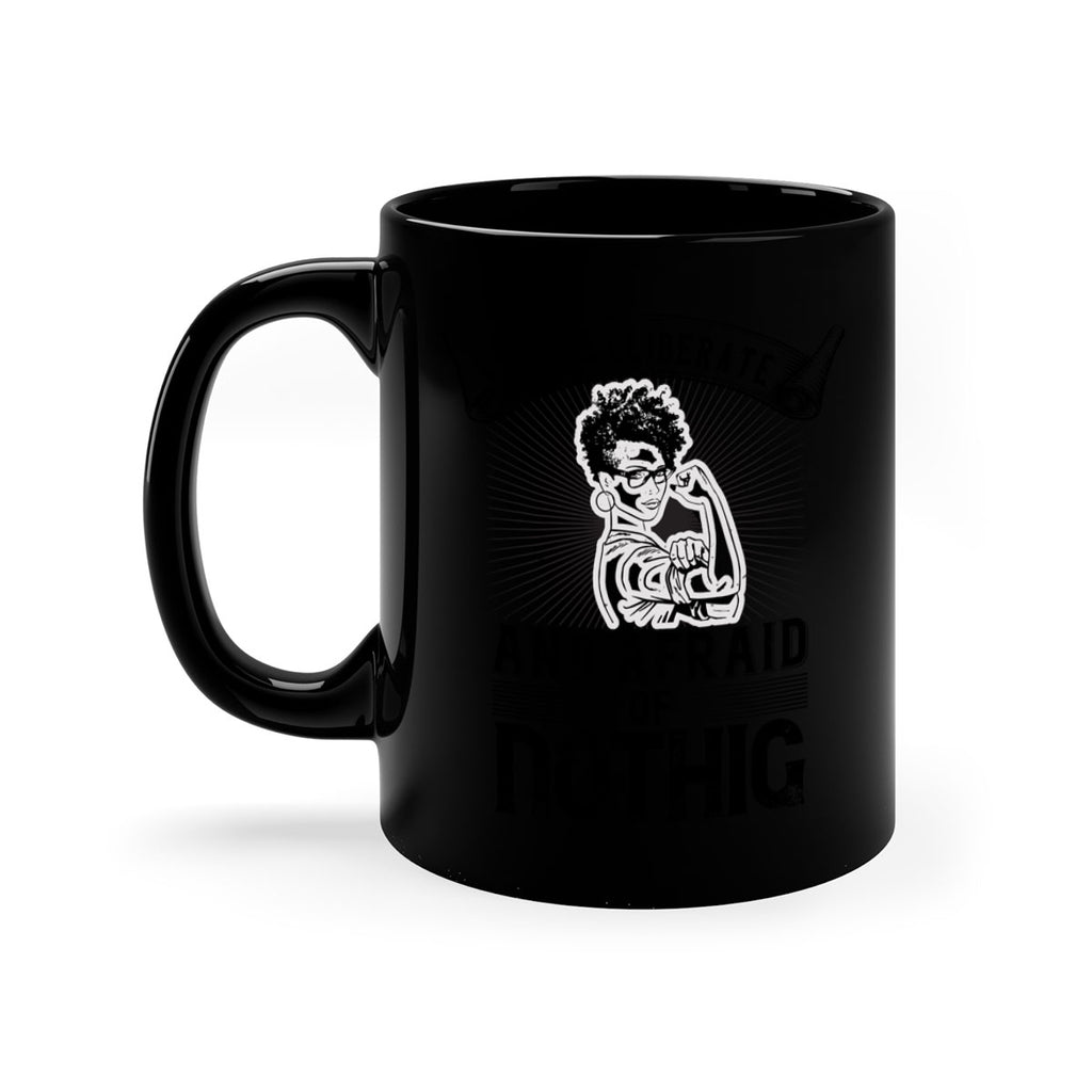 i am deliberate and afraid of nothing Style 31#- Afro - Black-Mug / Coffee Cup