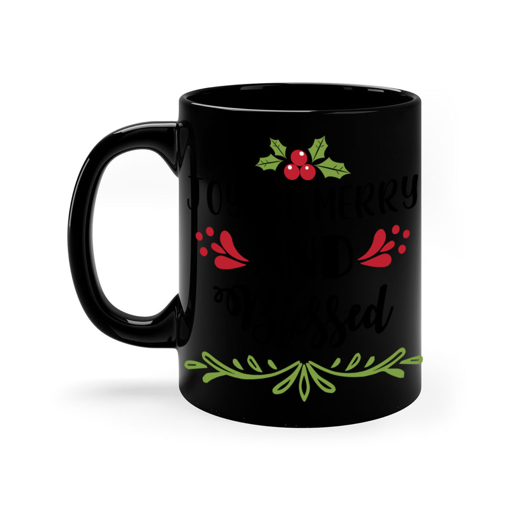 joyful merry and blessed style 419#- christmas-Mug / Coffee Cup