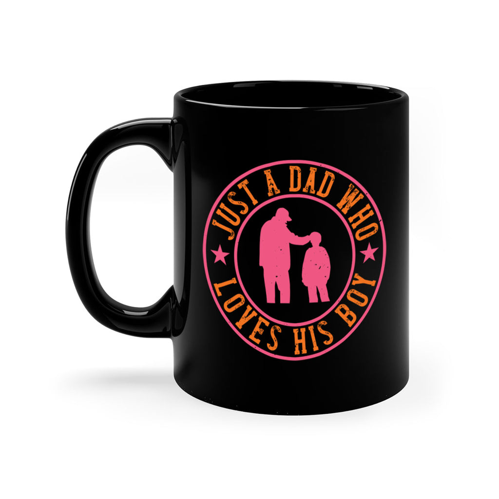 just a dad who loves his boy 192#- fathers day-Mug / Coffee Cup