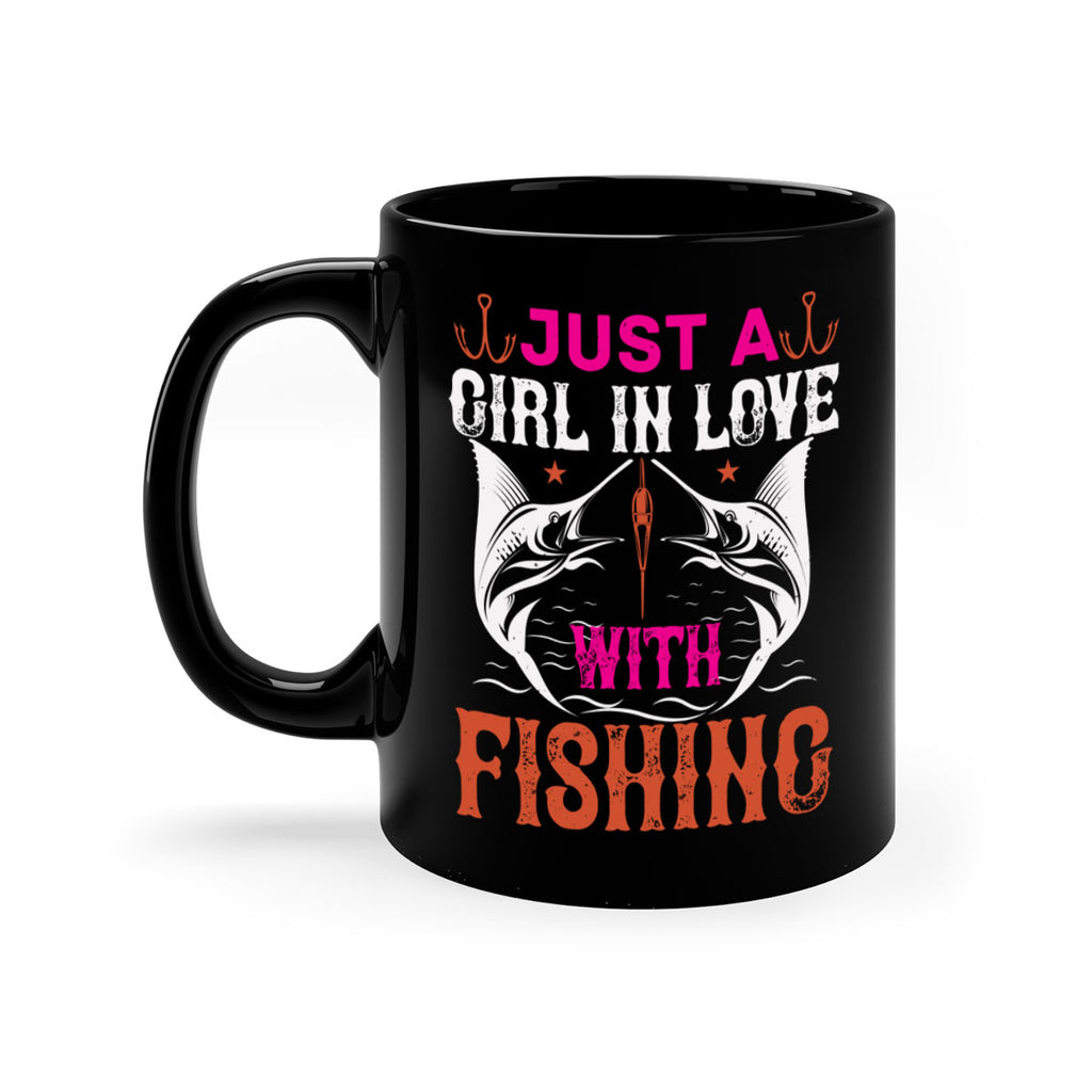 just a girl in love with fishing 73#- fishing-Mug / Coffee Cup