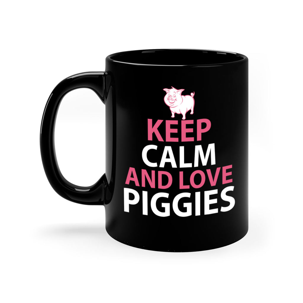 keep calm and love piggies Style 47#- pig-Mug / Coffee Cup