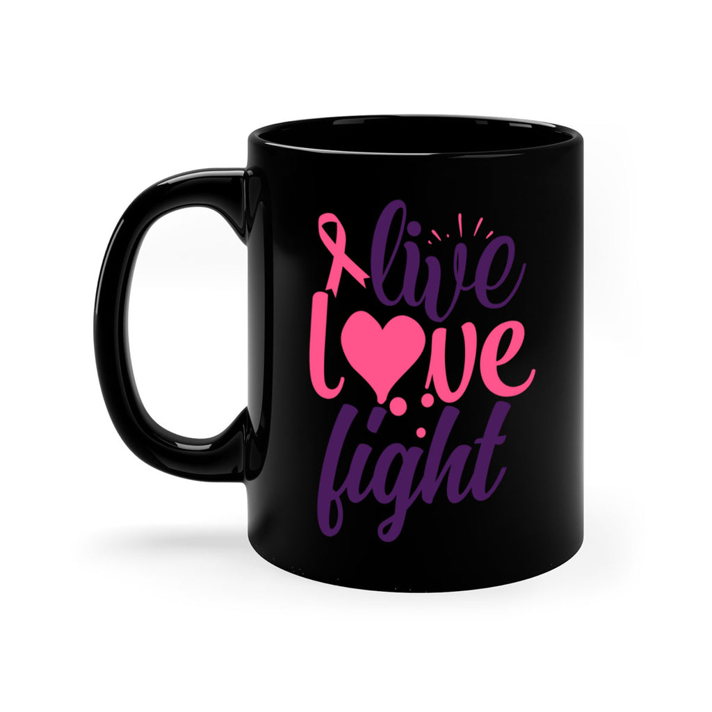 live love fight Style 8#- breast cancer-Mug / Coffee Cup