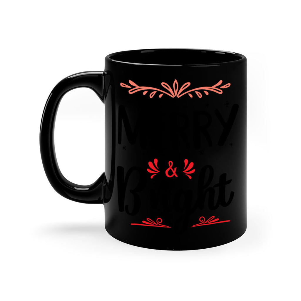 merry & bright style 467#- christmas-Mug / Coffee Cup