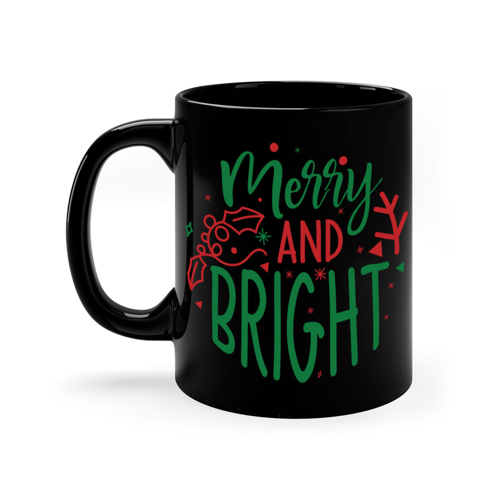 merry and bright style 471#- christmas-Mug / Coffee Cup