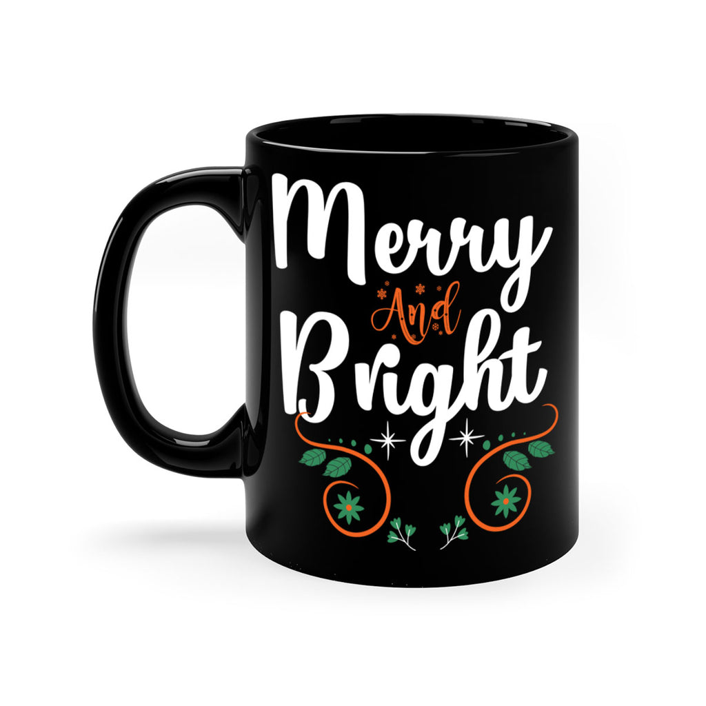 merry and bright style 473#- christmas-Mug / Coffee Cup