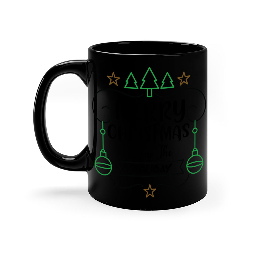 merry christmas enjoy the holiday style 499#- christmas-Mug / Coffee Cup