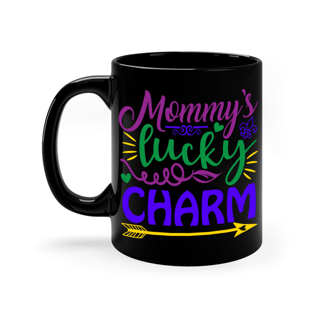 mommys lucky charm 6#- mardi gras-Mug / Coffee Cup