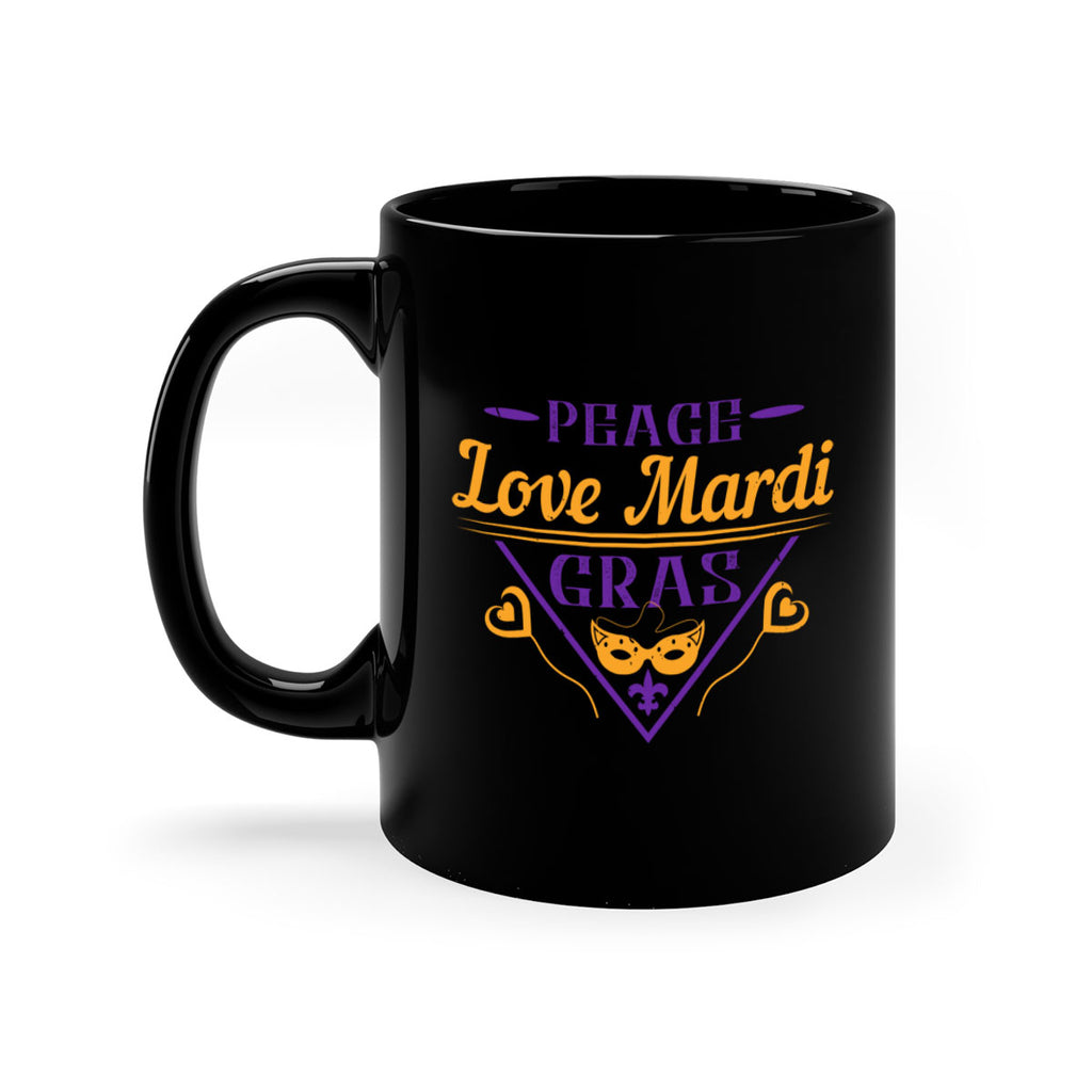 peace love mardi gras 39#- mardi gras-Mug / Coffee Cup