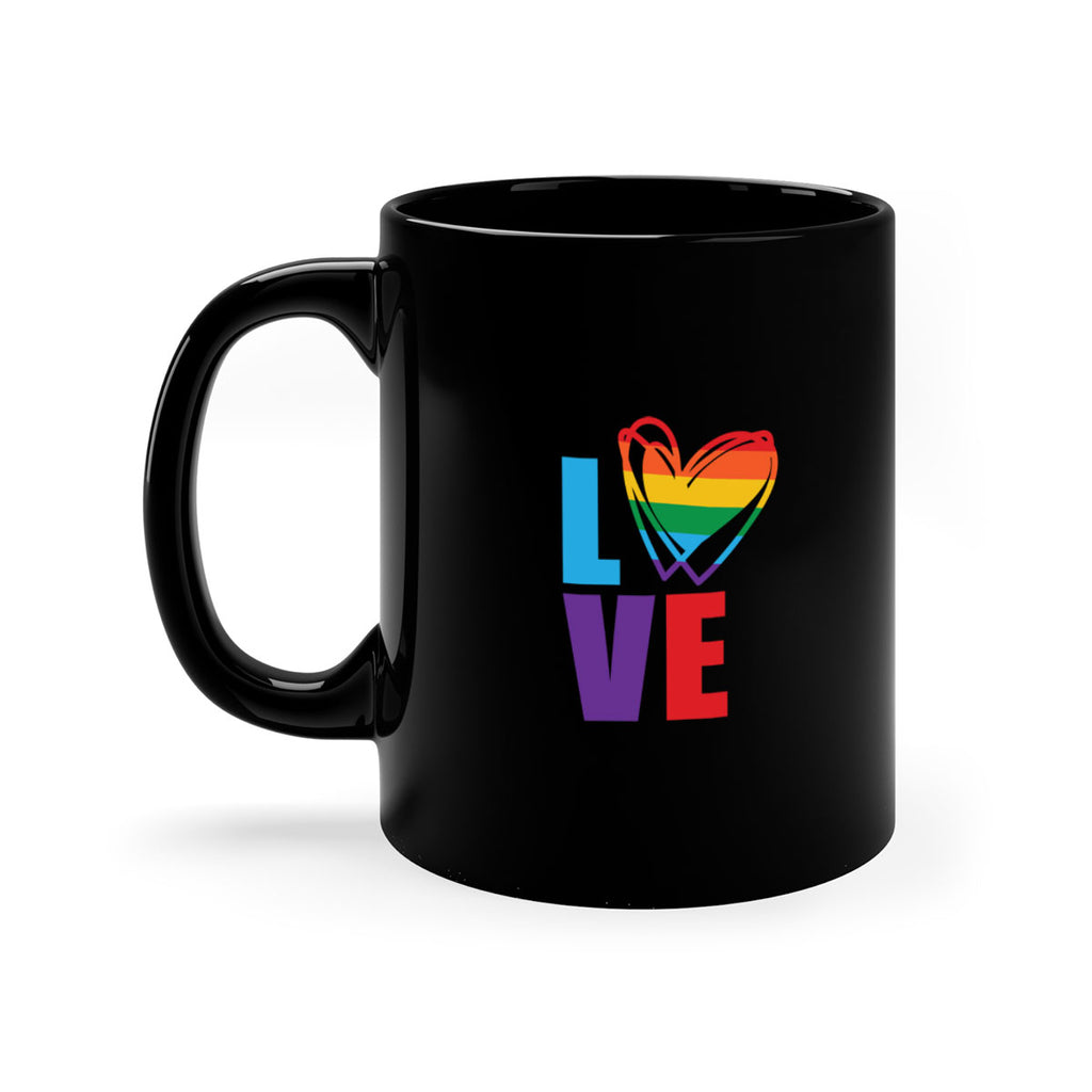 pride love heart 64#- lgbt-Mug / Coffee Cup