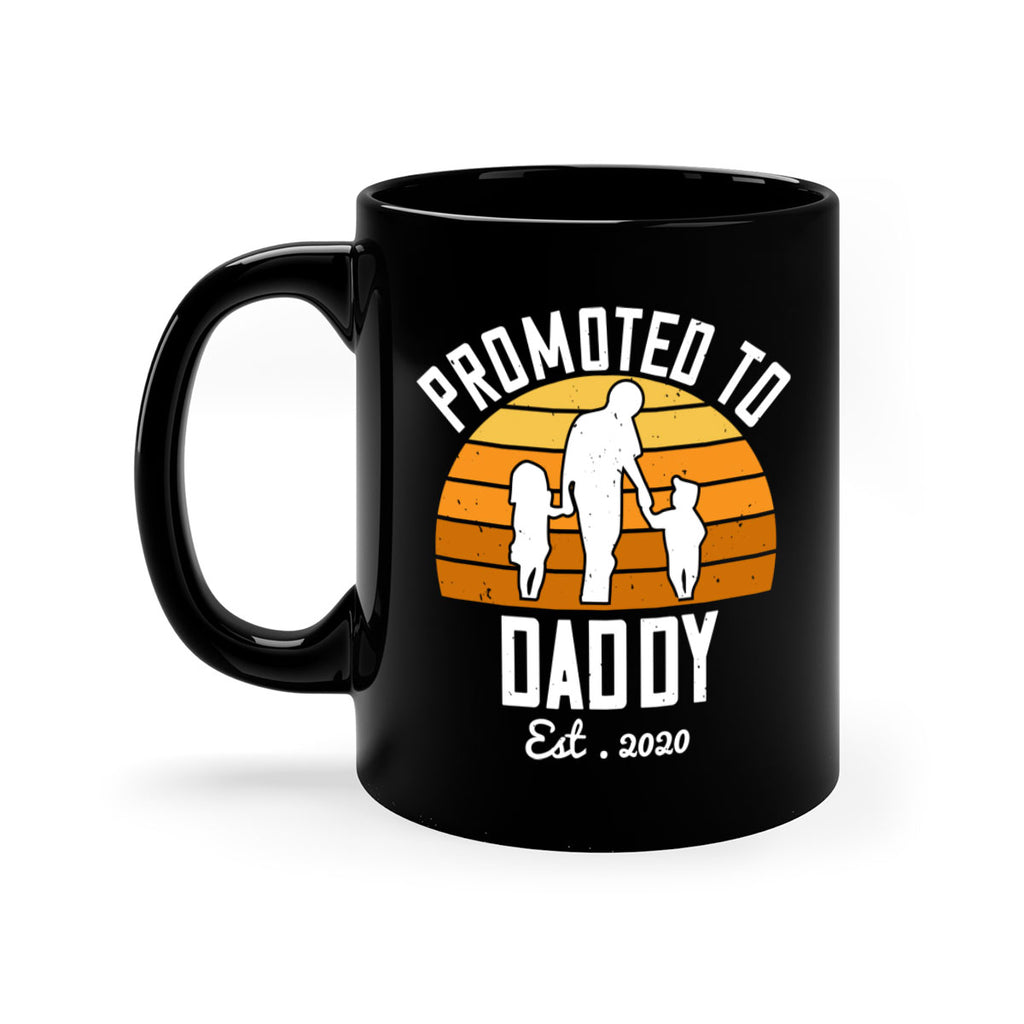 promoted to daddy est 187#- fathers day-Mug / Coffee Cup