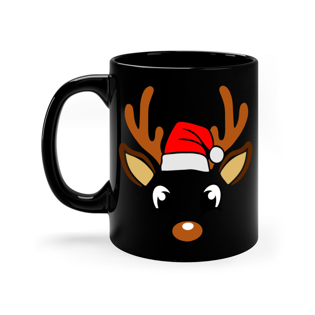 reindeer face style 596#- christmas-Mug / Coffee Cup