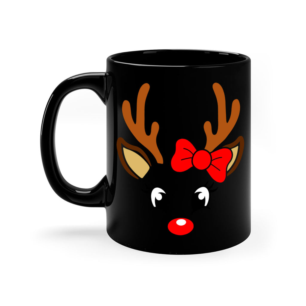 reindeer face style 598#- christmas-Mug / Coffee Cup