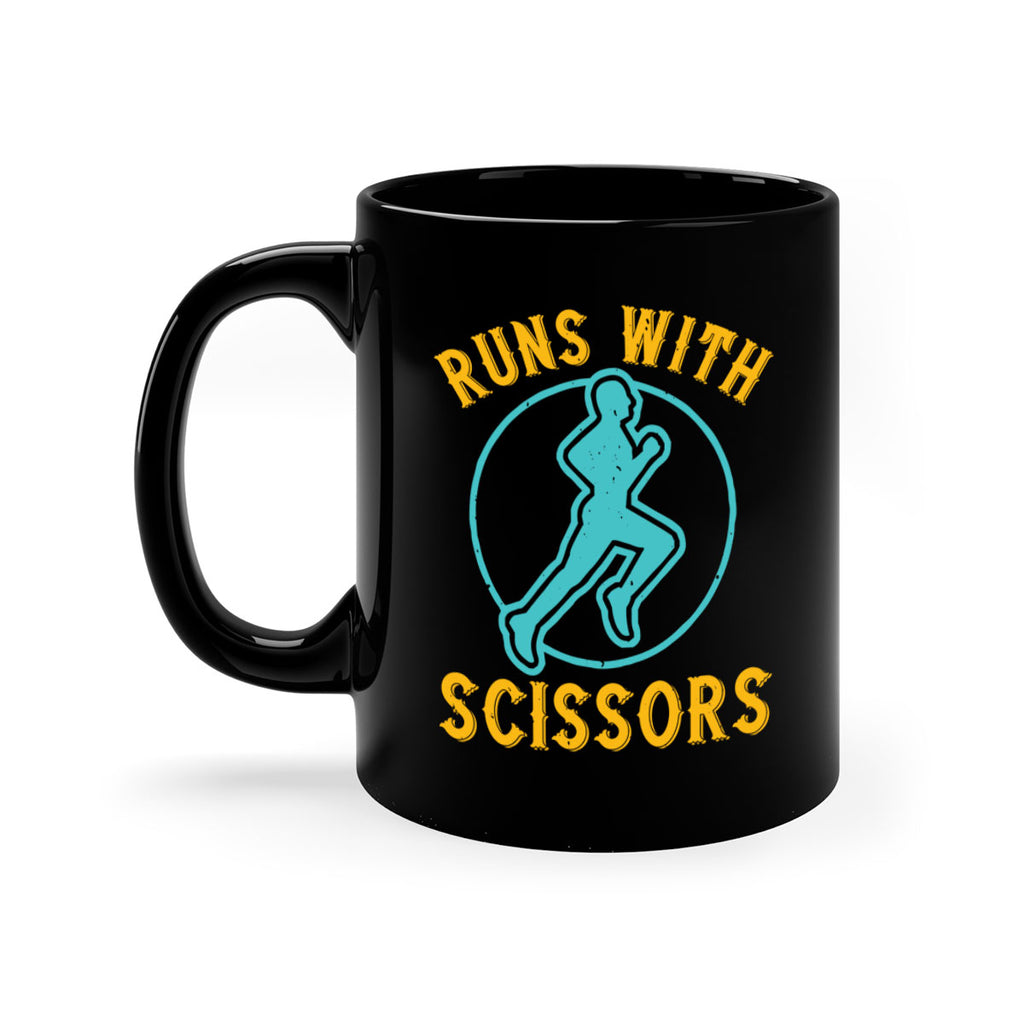 run with sclssors 25#- running-Mug / Coffee Cup