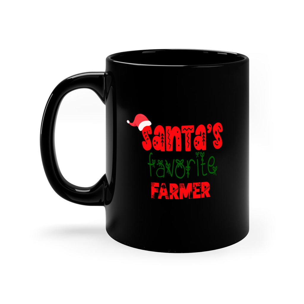 santas favorite farmer style 812#- christmas-Mug / Coffee Cup