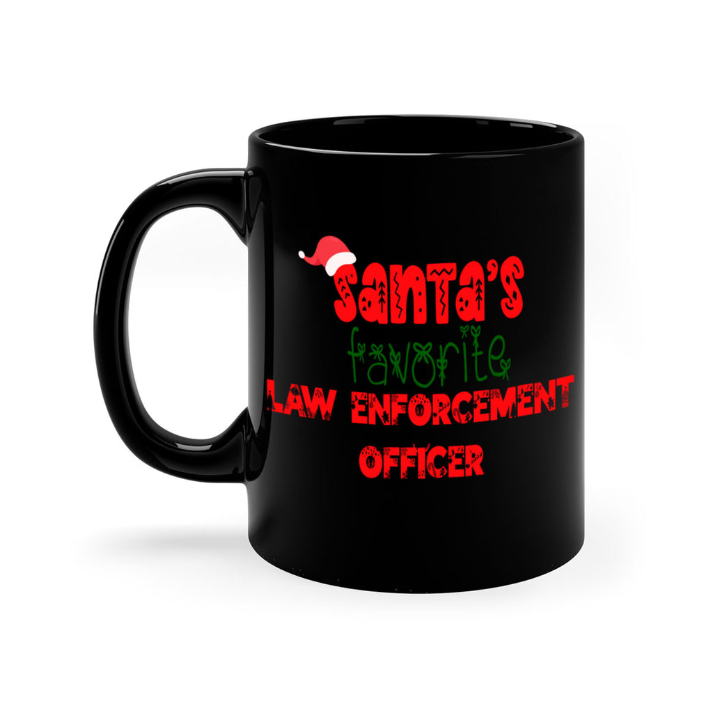 santas favorite law enforcement officer style 912#- christmas-Mug / Coffee Cup