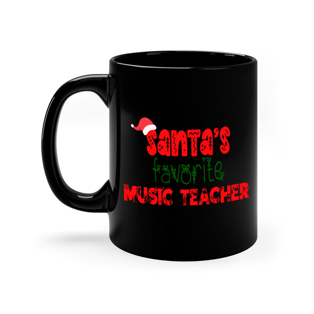 santas favorite music teacher style 968#- christmas-Mug / Coffee Cup