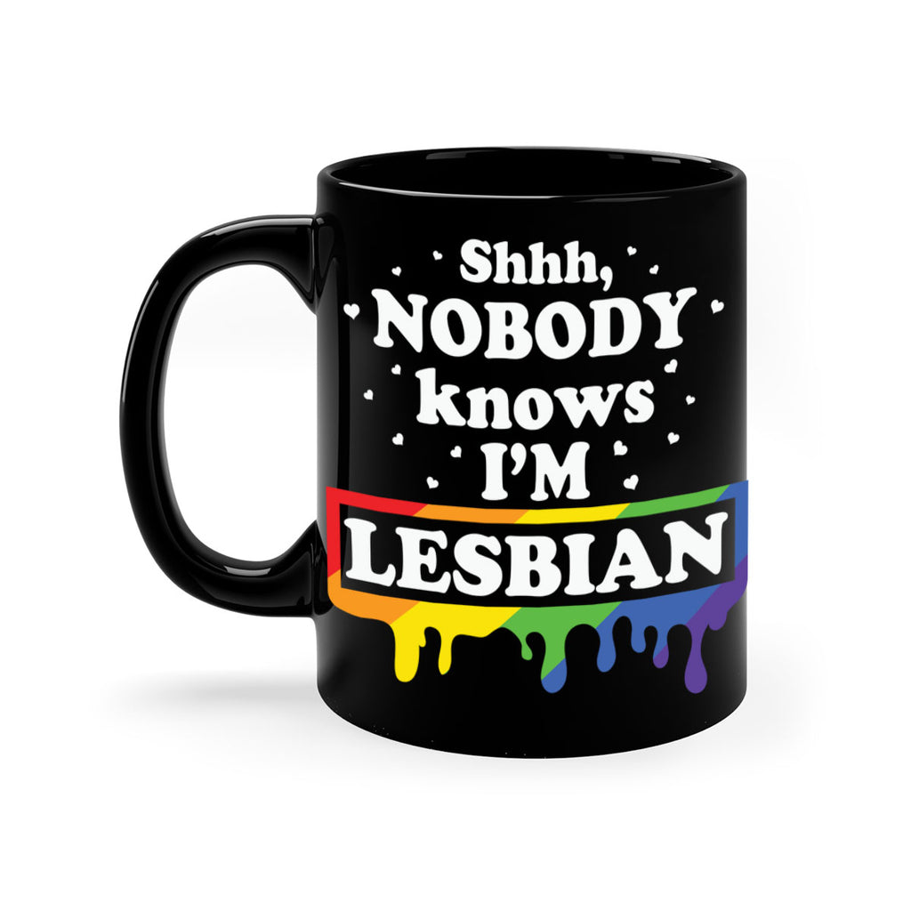 shhh nobody knows im a lgbt 21#- lgbt-Mug / Coffee Cup