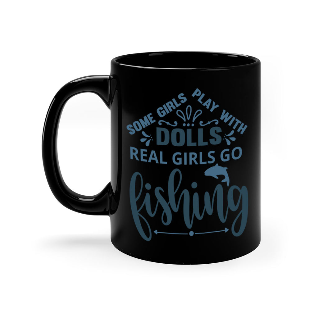 some girl play with 37#- fishing-Mug / Coffee Cup
