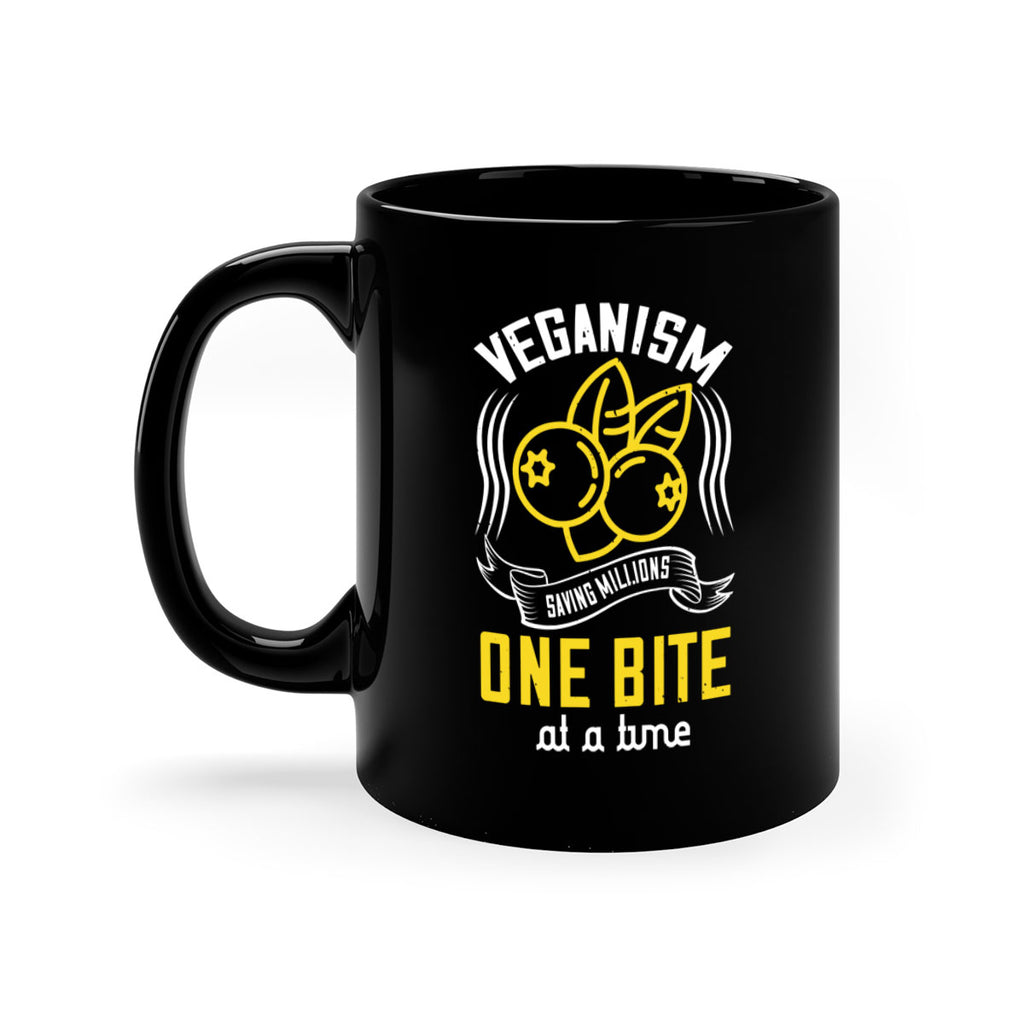 veganism saving millions one bite at a time 13#- vegan-Mug / Coffee Cup