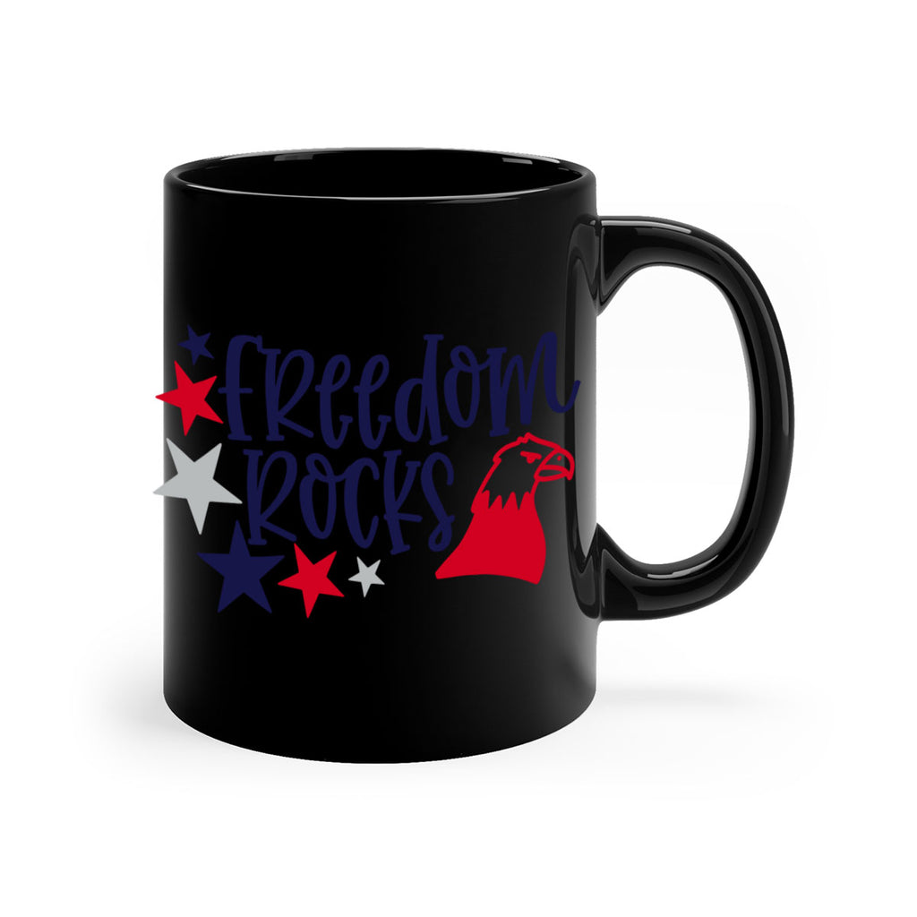 Freedom Rocks Style 148#- 4th Of July-Mug / Coffee Cup