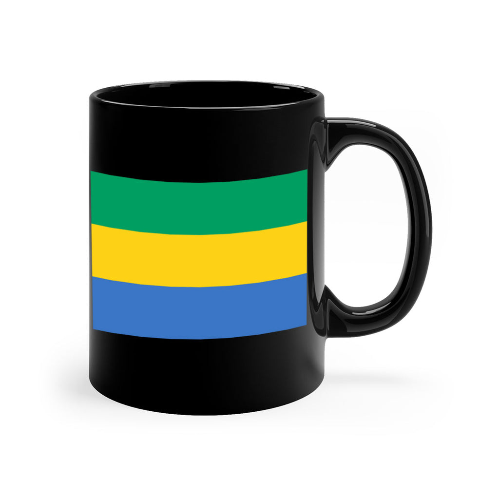 Gabon 136#- world flag-Mug / Coffee Cup