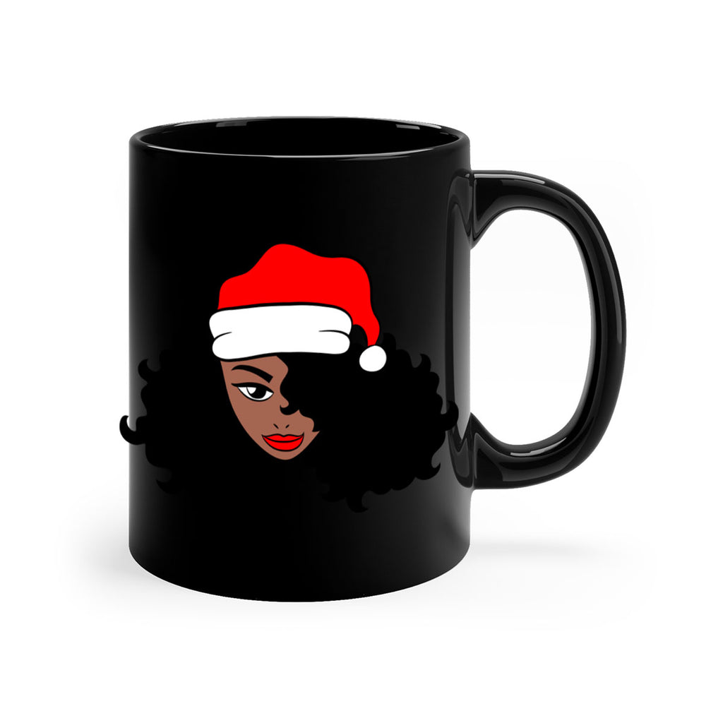 afro santa claus girl 71#- Black women - Girls-Mug / Coffee Cup