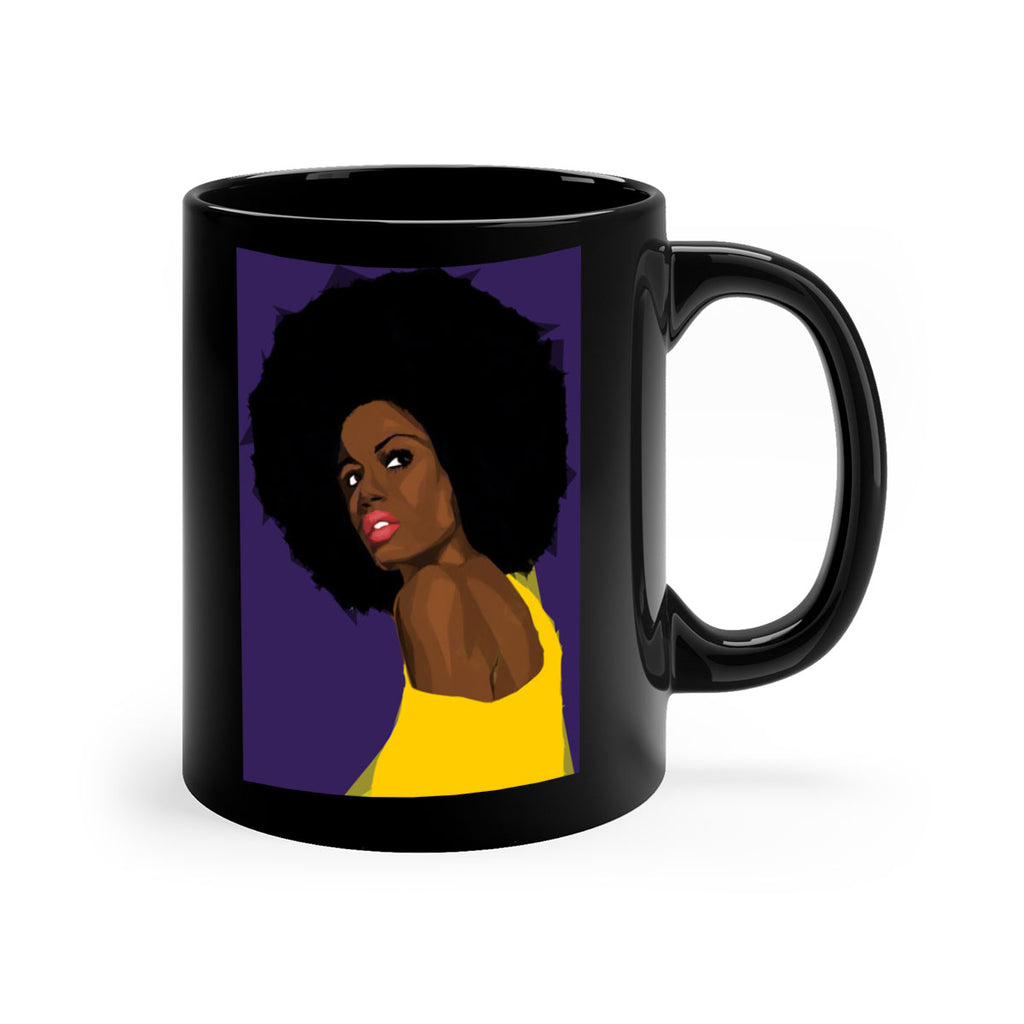 beautiful black woman geometric 60#- Black women - Girls-Mug / Coffee Cup