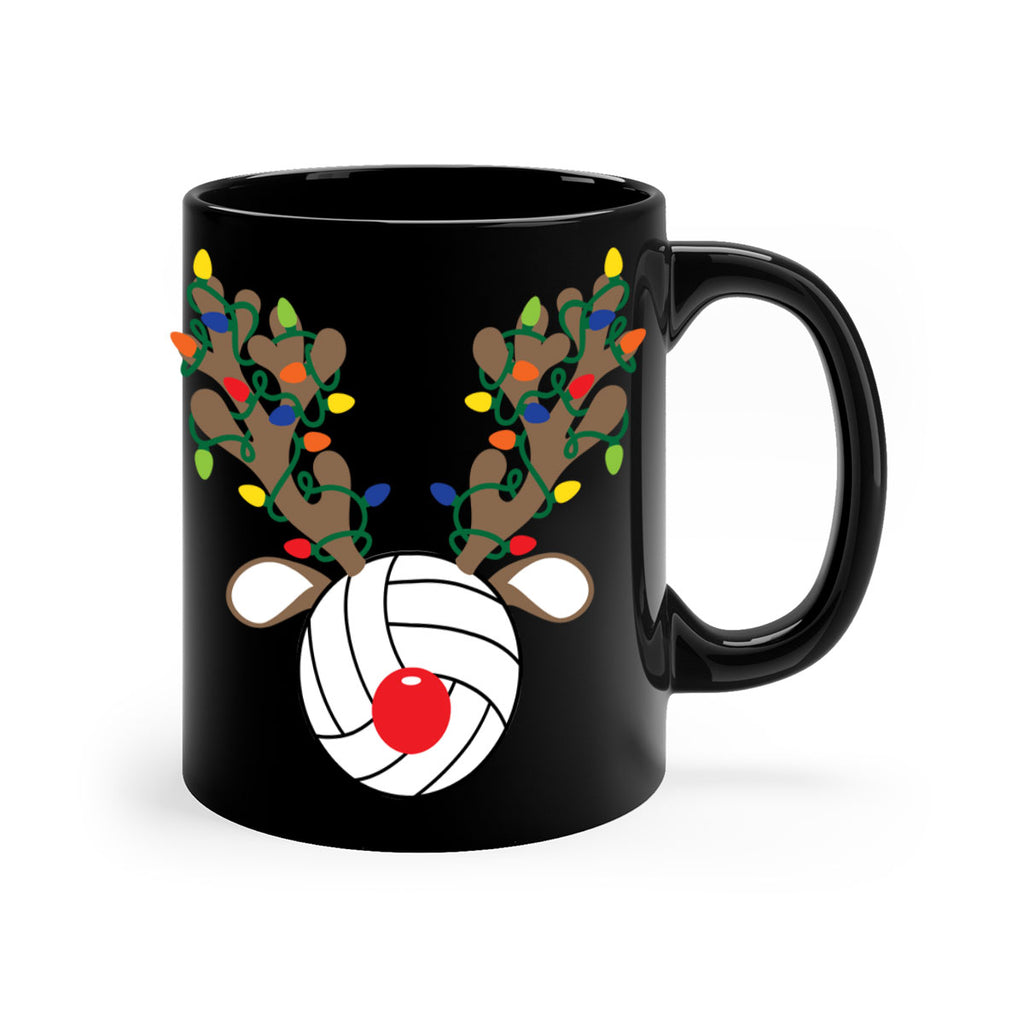 christmas reindeer antler volleyball style 121#- christmas-Mug / Coffee Cup