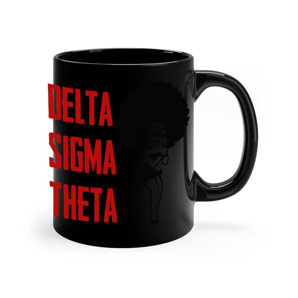 delta sigma theta 5#- black words - phrases-Mug / Coffee Cup