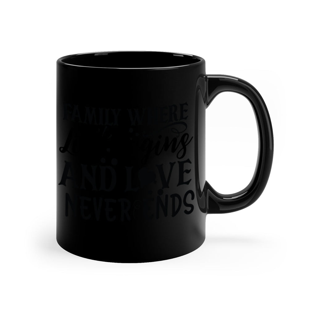 family where life begins and love never ends 33#- Family-Mug / Coffee Cup