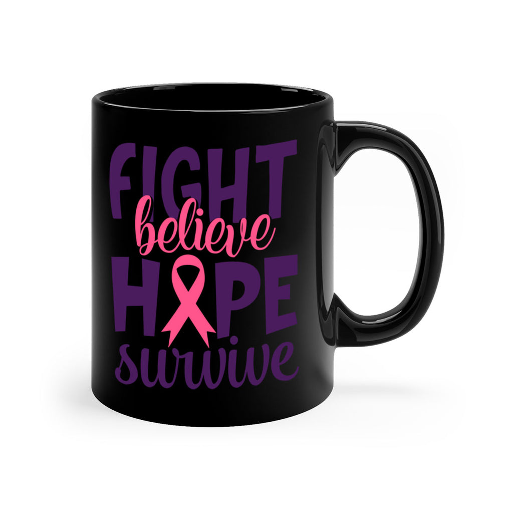 fight believe hope survive Style 13#- breast cancer-Mug / Coffee Cup