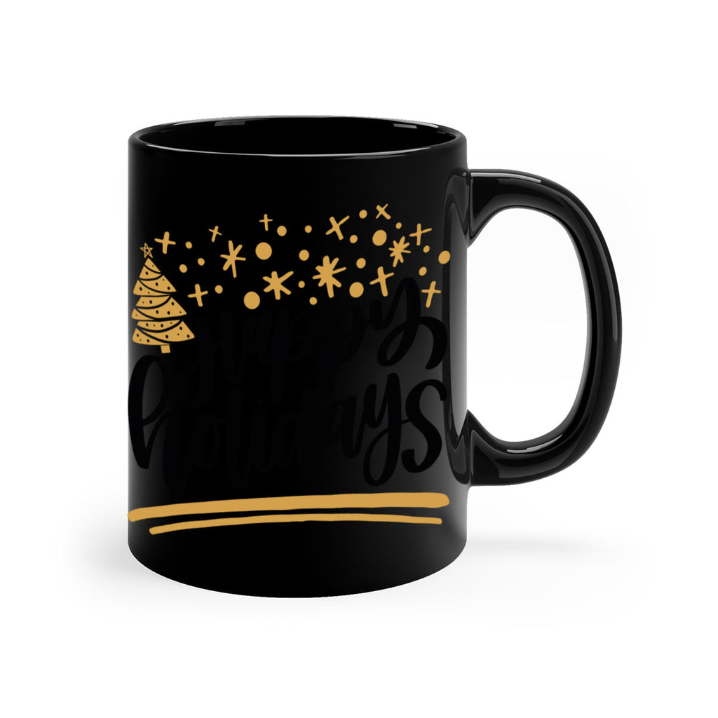 happy holidays gold 148#- christmas-Mug / Coffee Cup