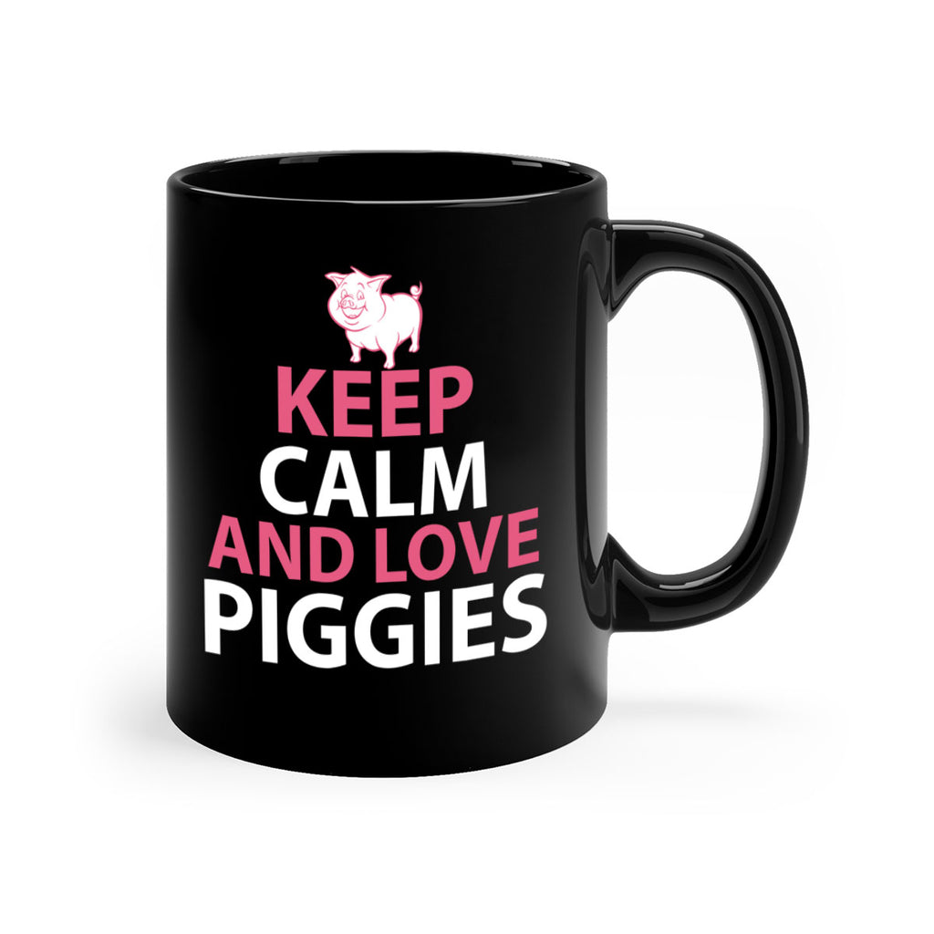 keep calm and love piggies Style 47#- pig-Mug / Coffee Cup