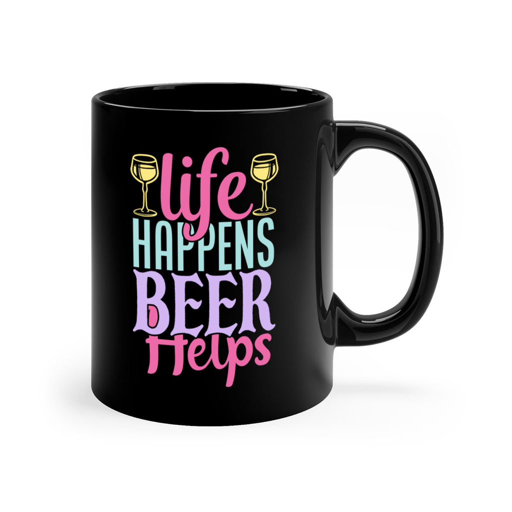 life happens beer helps 141#- beer-Mug / Coffee Cup