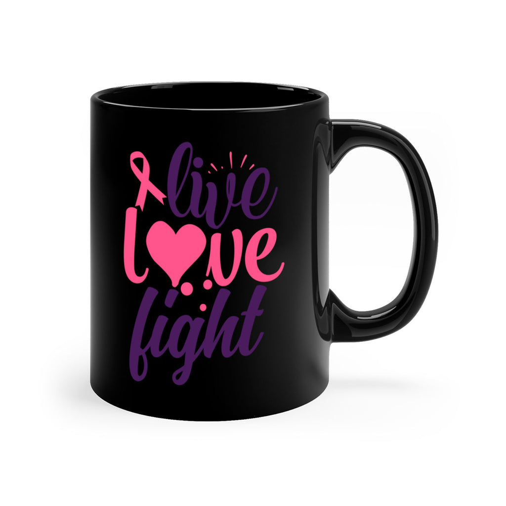 live love fight Style 8#- breast cancer-Mug / Coffee Cup