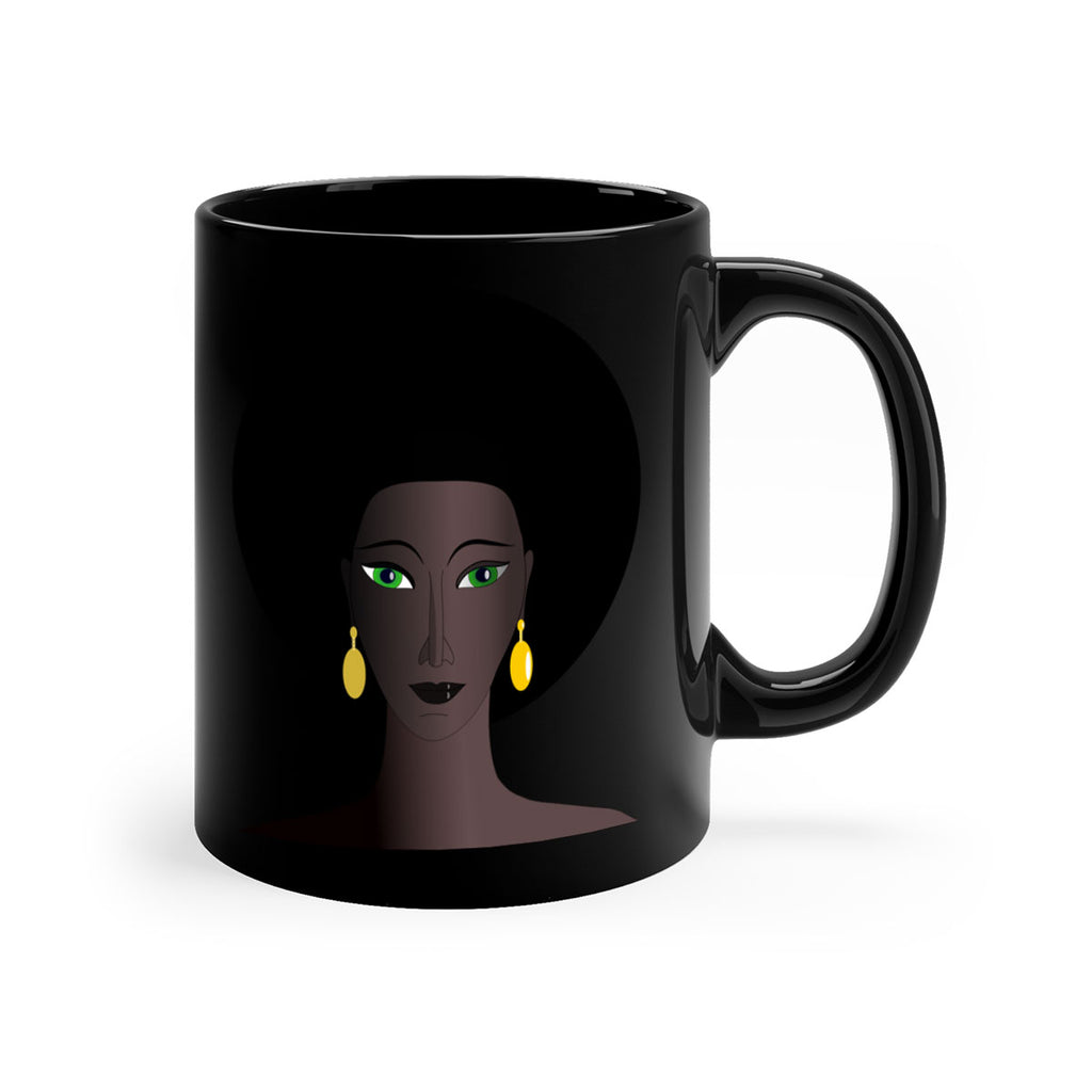 machovka black woman with green eyes 27#- Black women - Girls-Mug / Coffee Cup
