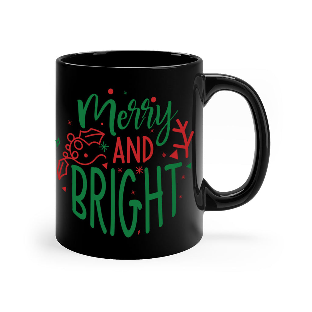 merry and bright style 471#- christmas-Mug / Coffee Cup