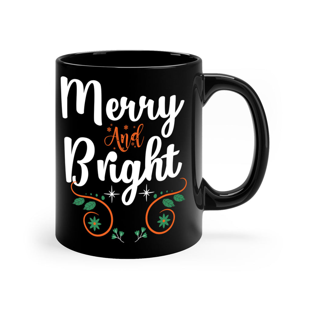 merry and bright style 473#- christmas-Mug / Coffee Cup