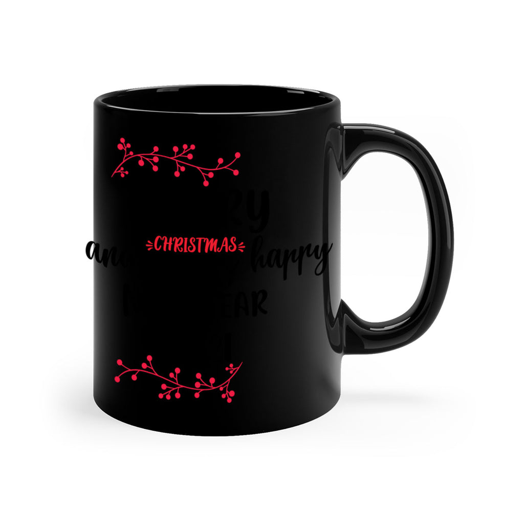 merry christmas and a very happy new year . style 489#- christmas-Mug / Coffee Cup