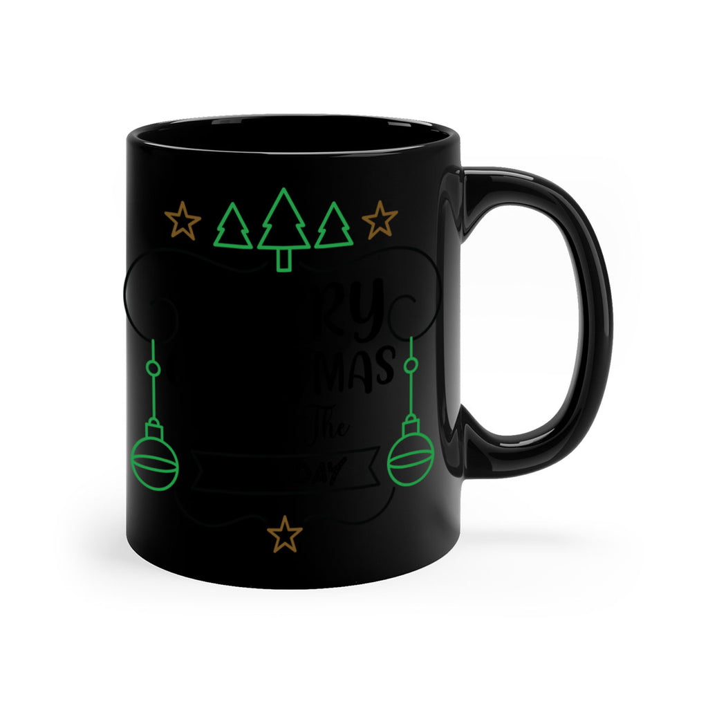 merry christmas enjoy the holiday style 499#- christmas-Mug / Coffee Cup